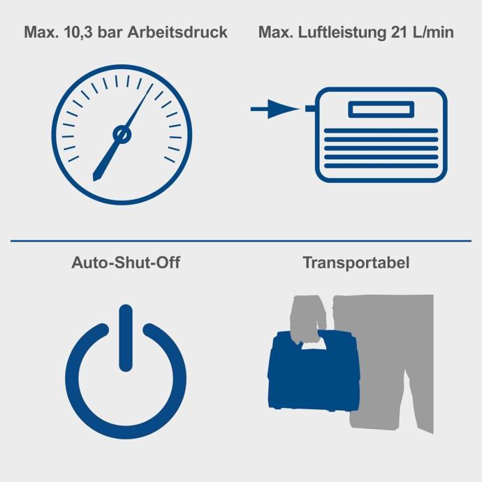 Prenosni kompresor "SCHEPPACH AIR FORCE 6" bez ulja DOSTUPNO ODMAH ! - Slika 6